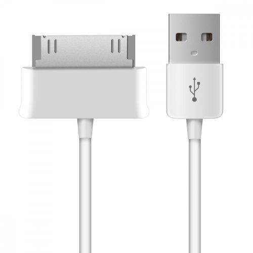 Καλώδιο φόρτισης USB 2.0 με 30 ακίδες για Samsung Galaxy Tab 1/2 10.1/Tab 2 7.0/Note 10.1, Kwmobile, White, Plastic, 19438.02