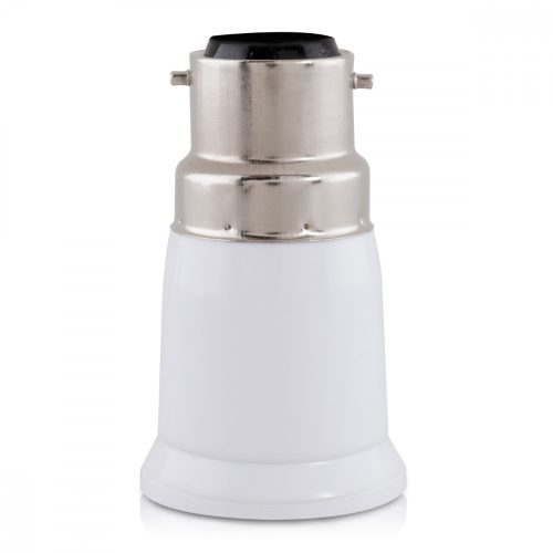 Σετ 4 αντάπτορες πρίζας από B22 έως E27, Kwmobile, White, Plastic, 27510