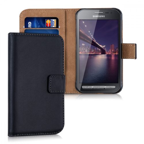 Θήκη για Samsung Galaxy Xcover 3, Οικολογικό δέρμα, Μαύρο, 31506.01