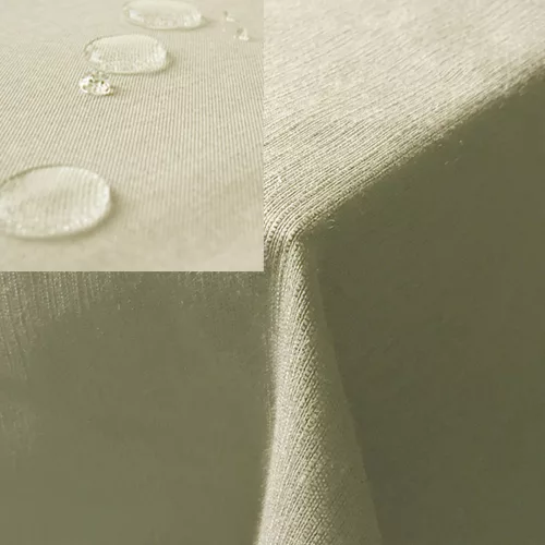 Οβάλ τραπεζομάντιλο Leinenlook Jemidi, 160 x 220 cm, Μπεζ, Πολυεστέρας, 55262.15.23
