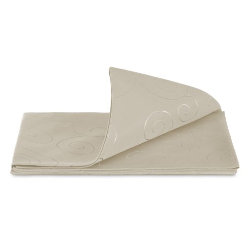 Τραπεζομάντιλο στρογγυλό με στολίδι Jemidi, 135 cm, Κρέμα, Πολυεστέρας, 55264.16.21