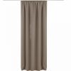 Κουρτίνα Jemidi με βαλάντιο, 140 x 245 cm, Καφέ, Πολυεστέρας, 55276.24.01
