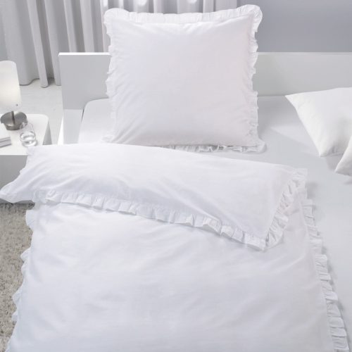 Μαξιλαροθήκη και μαξιλαροθήκη Jemidi, 135 x 200 cm, Λευκό, Βαμβάκι, 55009.01