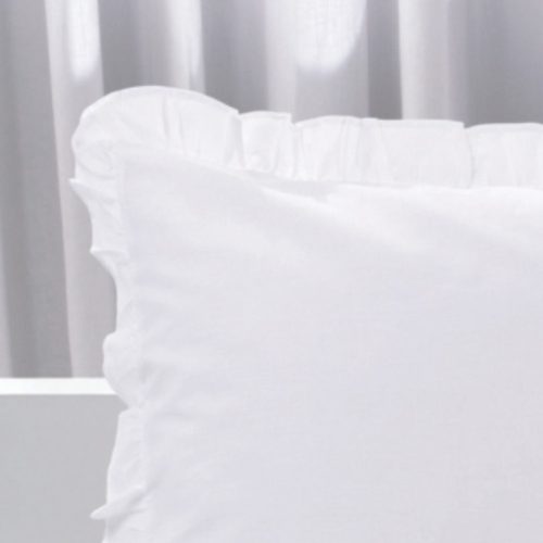 Μαξιλαροθήκη και μαξιλαροθήκη Jemidi, 135 x 200 cm, Λευκό, Βαμβάκι, 55009.01