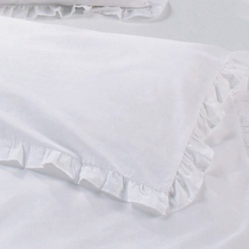 Μαξιλαροθήκη και μαξιλαροθήκη Jemidi, 135 x 200 cm, Λευκό, Βαμβάκι, 55009.01