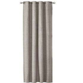   Κουρτίνα Elfie Αδιαφανής με κρίκους Jemidi, 140 x 245 cm, Γκρι, Πολυεστέρας, 55279.25.01