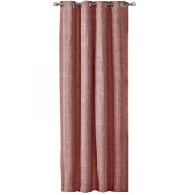   Elfie Αδιαφανής κουρτίνα με κρίκους Jemidi, 140 x 245 cm, Ροζ, Πολυεστέρας, 55279.10.01