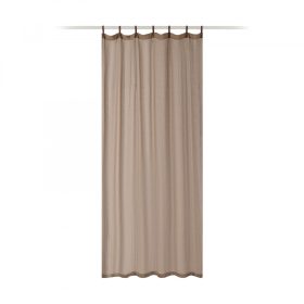   Γυναικεία κουρτίνα με θηλιές Jemidi, 135 x 245 cm, Μπεζ, Πολυεστέρας / Βαμβάκι, 55194.05