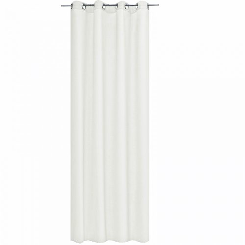 Jemidi Elfie Αδιαφανής κουρτίνα με κρίκους, 140 x 245 cm, Λευκό, Πολυεστέρας, 55279.02.01