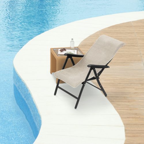 Κάλυμμα καρέκλας Jemidi, 60 x 130 cm, Γκρι, Βιολογικό βαμβάκι, 54895.11