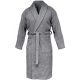 Homelevel Unisex μπουρνούζι, 3XL, γκρι, οργανικό βαμβάκι, 54845.22.33