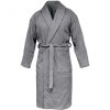 Homelevel Unisex μπουρνούζι, 3XL, γκρι, οργανικό βαμβάκι, 54845.22.33