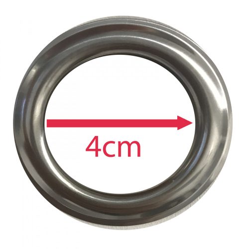 Jemidi αδιαφανής κουρτίνα με κρίκους, 140 x 175 cm, Γκρι, Πολυεστέρας, 55282.25.01