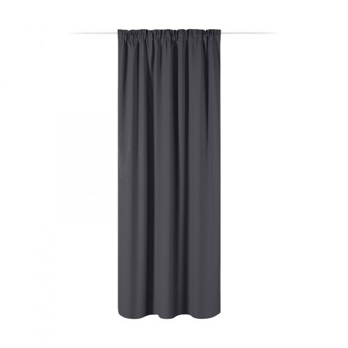 Κουρτίνα Lola με βαλάντιο Jemidi, 140 x 250 cm, Γκρι, Πολυεστέρας, 55308.73