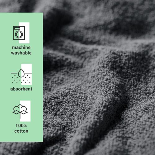 Παιδικό μπουρνούζι Homelevel, 164, Γκρι, Βιολογικό βαμβάκι, 54864.22.40