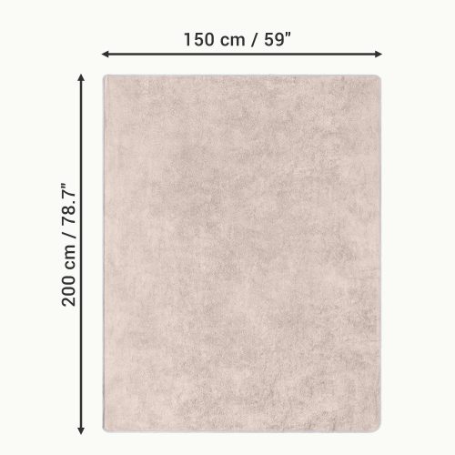 Homelevel Πετσέτα παραλίας, 150 x 200 cm, Μπεζ, Βιολογικό βαμβάκι, 54896.11