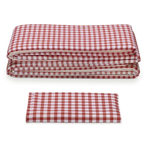 Σετ τραπεζομάντιλο Jemidi και 2 καλύμματα πάγκου, 70 x 240 cm, Κόκκινο, Πολυεστέρας / Βαμβάκι, 55321.09.02