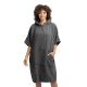 Homelevel Unisex Poncho μπάνιου, S-M, Γκρι, Βιολογικό βαμβάκι, 54881.19.19
