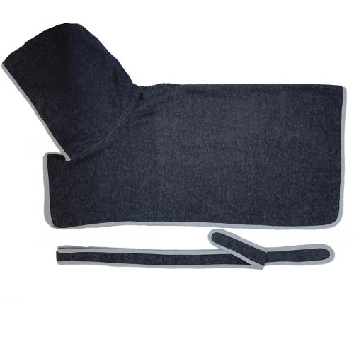 Homelevel μπουρνούζι σκύλου, XS, Μπλε, Βαμβάκι, 54844.73.32