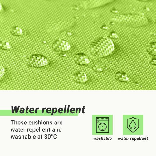 Μαξιλάρι καρέκλας με υψηλή πλάτη Jemidi, 120 x 50 cm, Πράσινο, Πολυεστέρας, 55522.07