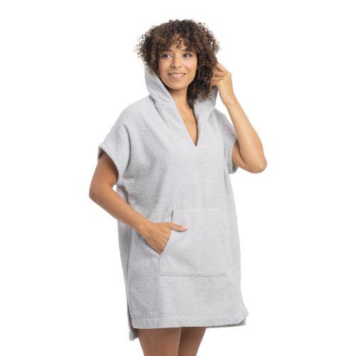 Homelevel γυναικείο πόντσο παραλίας, S, Γκρι, Βιολογικό βαμβάκι, 54982.1
