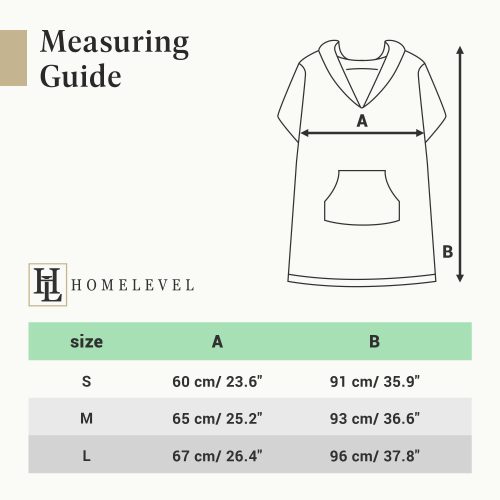 Homelevel γυναικείο πόντσο παραλίας, M, Γκρι, Βιολογικό βαμβάκι, 54982.2