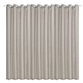   Αδιαφανής κουρτίνα Stella με κρίκους Jemidi, 300 x 245 cm, Γκρι, Πολυεστέρας, 55288.25.01