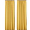 Σετ 2 κουρτινών Lola με αετώματα Jemidi, 140 x 250 cm, Κίτρινο, Πολυεστέρας, 55308.21.02