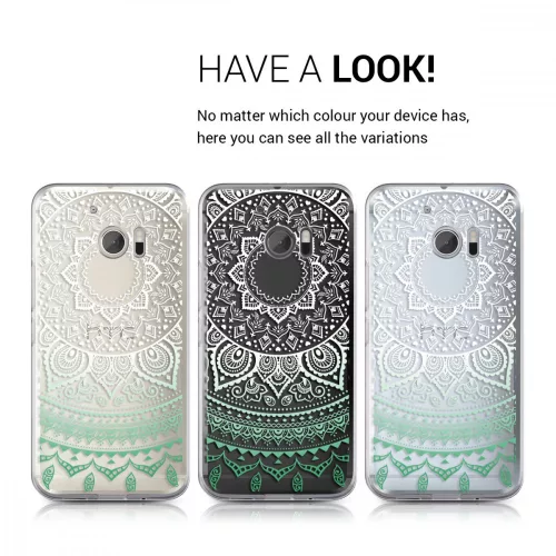 Κάλυμμα για HTC 10, Silicone, Green, 38073.02