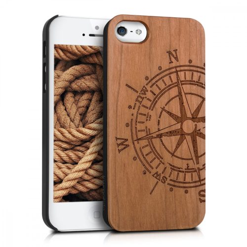 Θήκη για Apple iPhone 5 / iPhone 5s / iPhone SE, Ξύλο, Καφέ, 38451.24