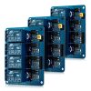 Σετ 3 μονάδων ρελέ με 4 κανάλια 5V για Arduino Raspberry Pi, Kwmobile, Multicolor, Electronic Components, 38814