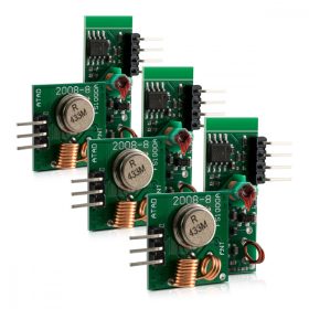   Σετ 3 ασύρματων μονάδων 433 MHz για Arduino και Raspberry Pi, Kwmobile, Green, Electronic Components, 38819