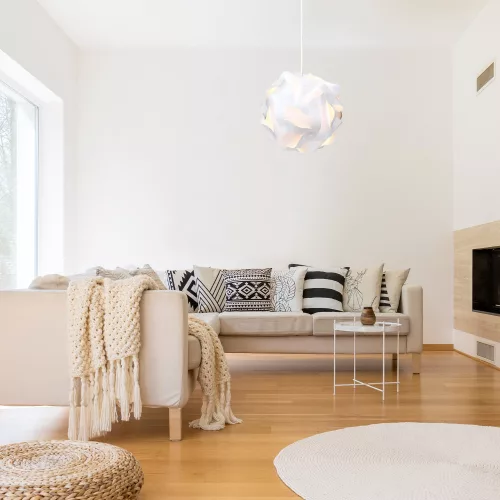 Μοντέρνο αμπαζούρ IQ Jigsaw 15,7 ίντσες/ 40 cm, Kwmobile, Λευκό, 39225