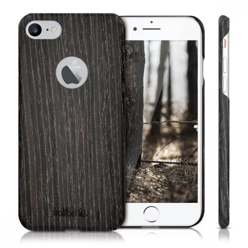 Θήκη για Apple iPhone 8 / iPhone 7 / iPhone SE 2, Ξύλο, Γκρι, 39343.73