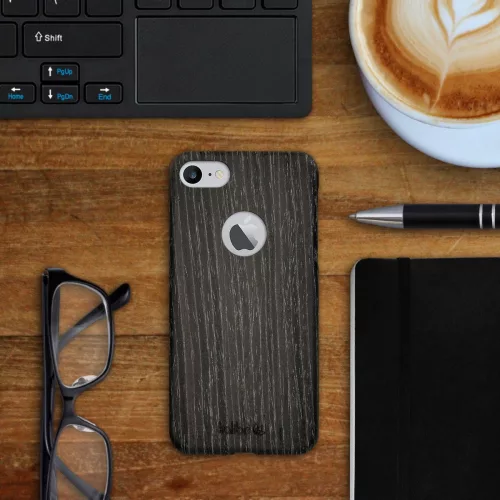 Θήκη για Apple iPhone 8 / iPhone 7 / iPhone SE 2, Ξύλο, Γκρι, 39343.73