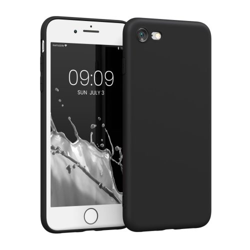 Θήκη Kwmobile για Apple iPhone SE (2022)/iPhone SE (2020)/iPhone 8, Μαύρη, Σιλικόνη, 39458.01