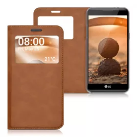   Θήκη για LG X Power, Οικολογικό δέρμα, Καφέ, 39814.83