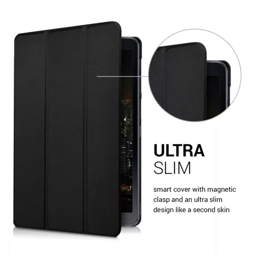 Θήκη για Samsung Galaxy Tab A 10.1 (S-Pen) (2016), Οικολογικό δέρμα, Μαύρο, 40444.01