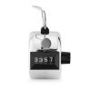 4 Digit Manual Golf Clicker, Kwmobile, Silver, Metal, 40455