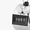 4 Digit Manual Golf Clicker, Kwmobile, Silver, Metal, 40455