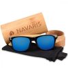 Unisex γυαλιά ηλίου Navaris, UV400, Bamboo, Blue, 40731.01.04