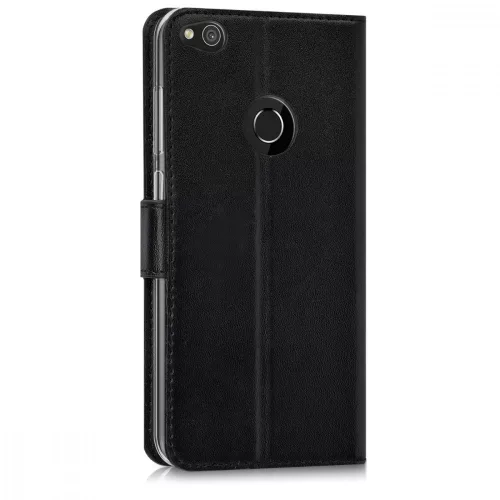 Κάλυμμα για Huawei P9 Lite (2017), Οικολογικό δέρμα, Μαύρο, 40890.01