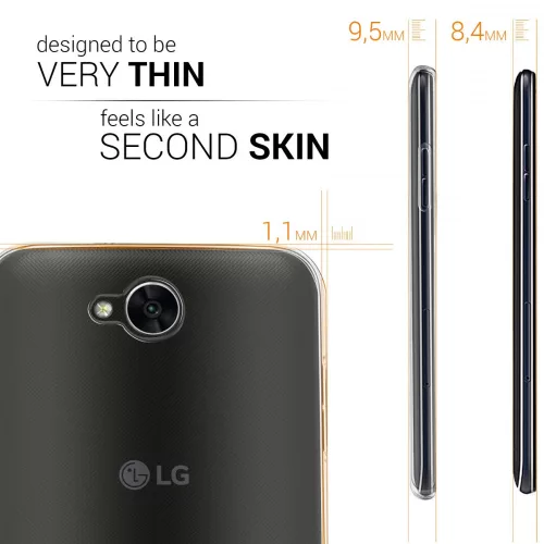 Θήκη για LG X Power 2, Silicone, Transparent, 41194.03