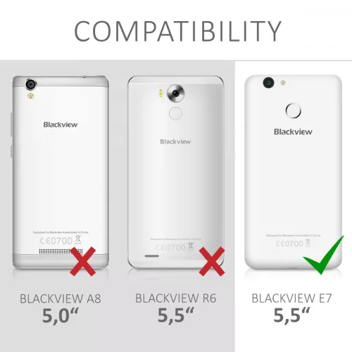 Θήκη για Blackview E7, Textile, Grey, 41648.01
