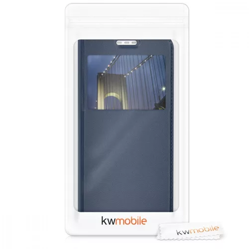 Θήκη για HTC Desire 10 Lifestyle, Οικολογικό δέρμα, Μπλε, 39779.17