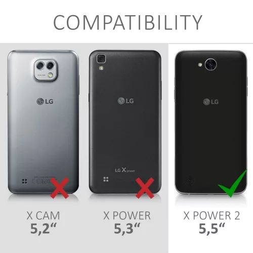 Θήκη για LG X Power 2, Textile, Brown, 41196.02