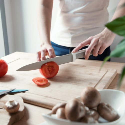 Set 6 Cutite Navaris, cutite de taiere si curatitor ceramic, inox, design pastelat, 43114