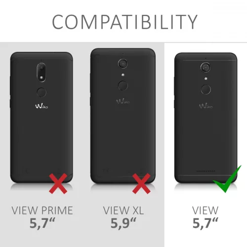 Κάλυμμα για Wiko View, Silicone, Transparent, 43185.03