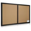 Tabla combinata Navaris, magnetica cu creta si pluta, 60x40 cm, multicolor, pluta/MDF