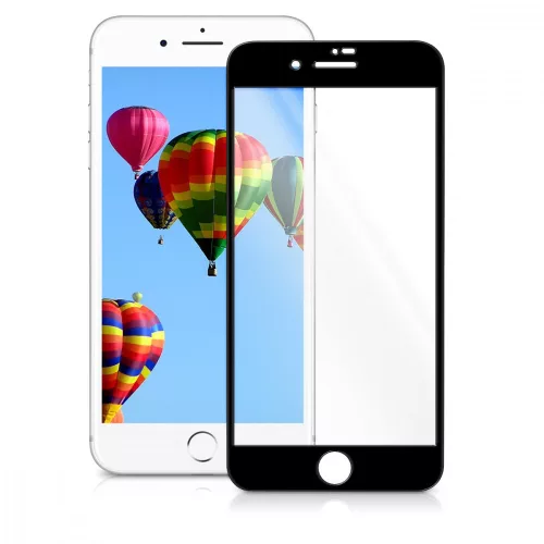 Προστατευτική μεμβράνη για Apple iPhone 8 Plus, διαμέτρημα, εμπρός, μαύρο, 43286.01